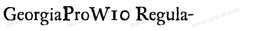 GeorgiaProW10 Regula字体转换